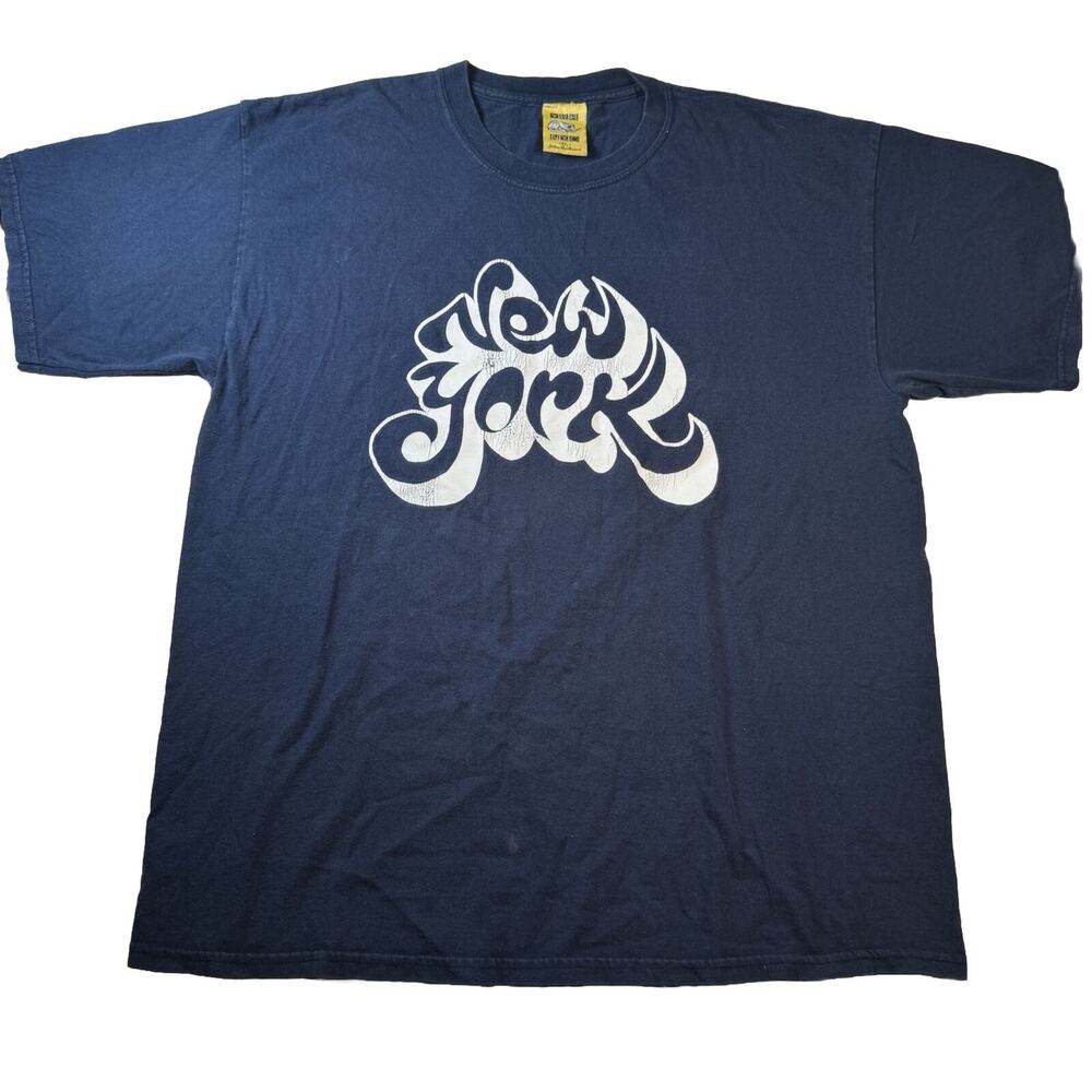 Yellow Rat Bastard NYC New York City Navy Blue T Shirt Men’s XL Extra Large